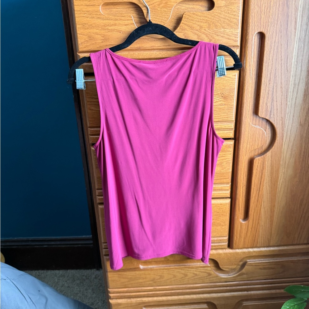 Fuchsia Ruffled Blouse - Picture 2 of 2
